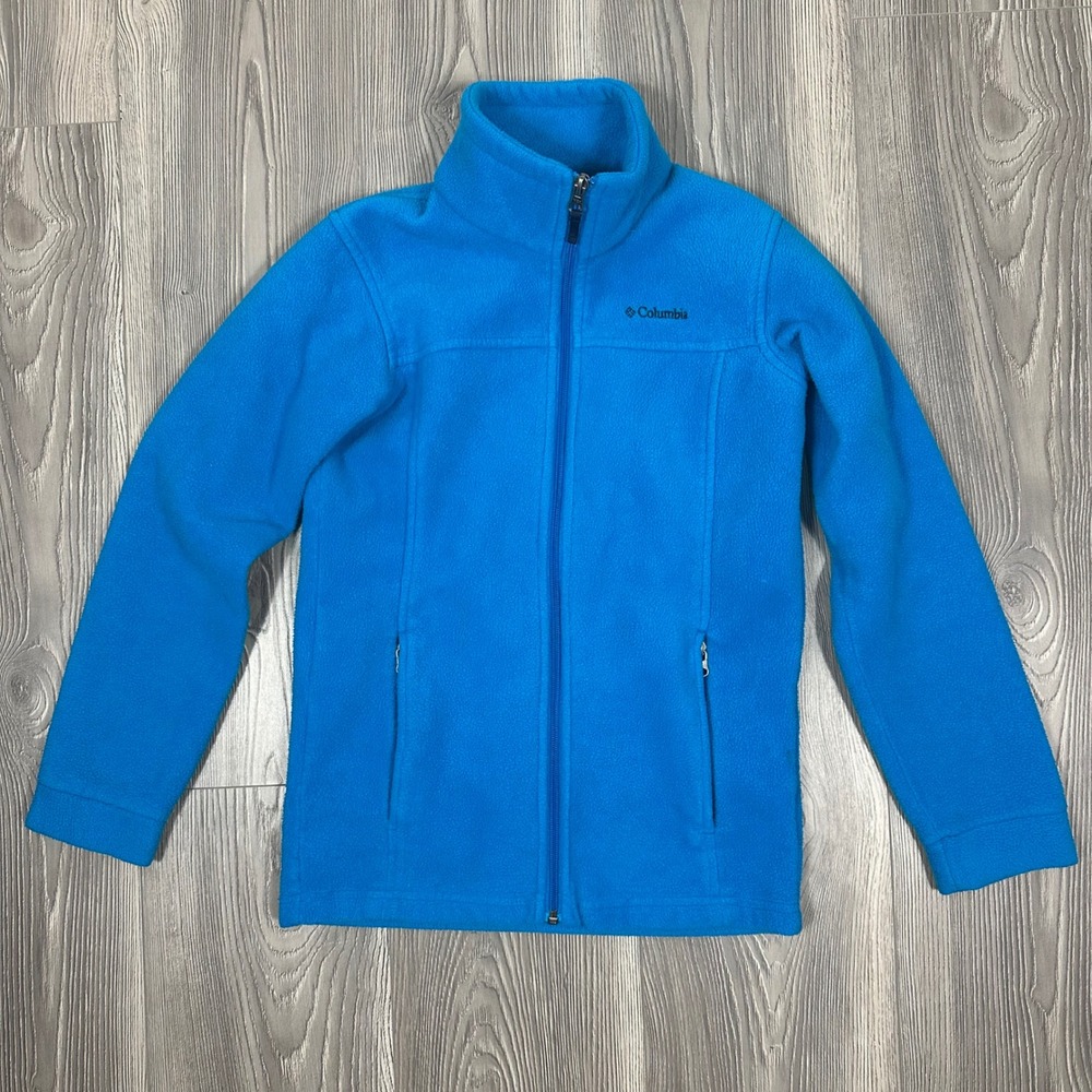 Kids Columbia Sportswear CompanyBlue Zip Up Fleece Jacket - SIZE M (10/12)